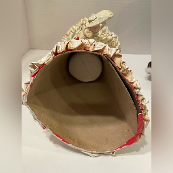 Vintage Paper Holiday Figures. Santa (9”) and Father Time (11”). Handmade . - Picture 10 of 11